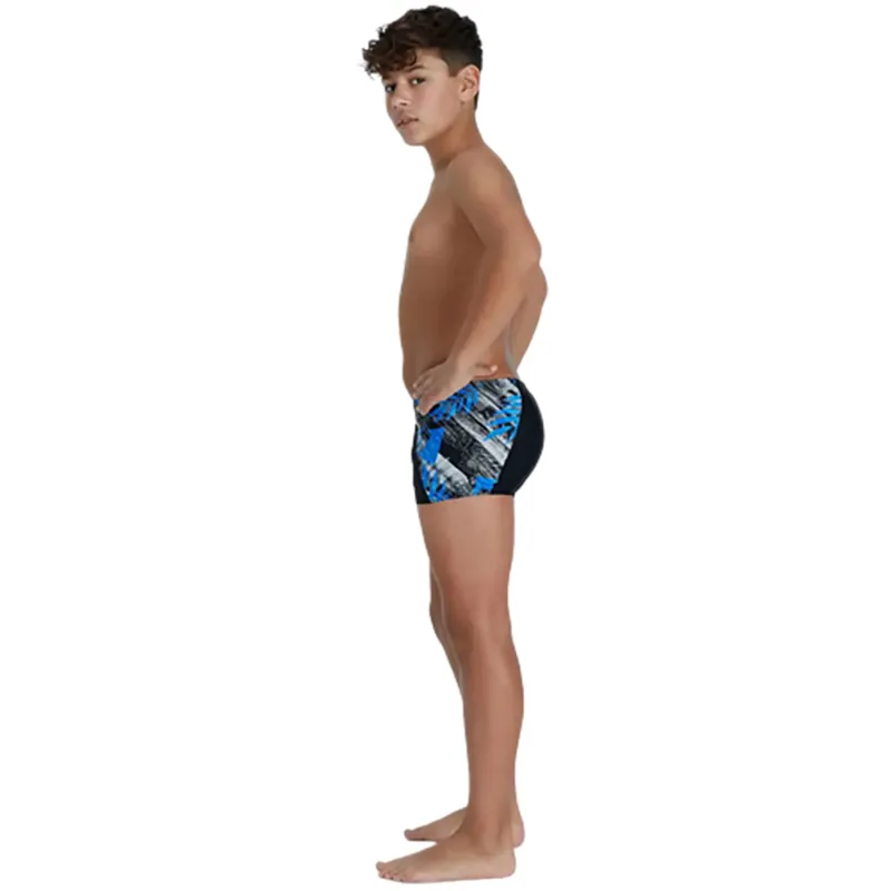 Speedo Boy's Digital Panel Aquashort Navy-3
